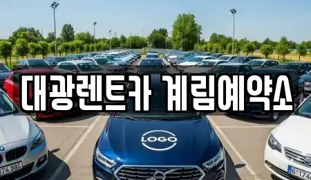 광주 동구 장기렌트카 전문 대광렌트카 계림예약소