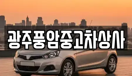 광주광역시 광산구 동호동 중고차매매 전문 광주풍암중고차상사