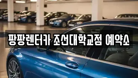 광주광역시 동구 동명동 렌트카 전문 팡팡렌터카 조선대학교점 예약소