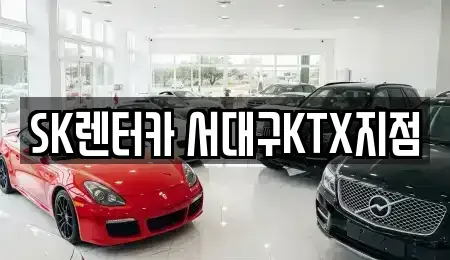 대구 서구 이현동 장기렌트카 전문 SK렌터카 서대구KTX지점