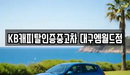 대구 서구 이현동 중고차 전문 KB캐피탈인증중고차 대구엠월드점