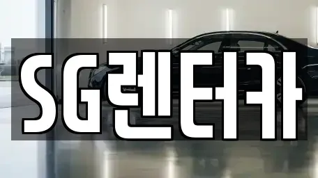 부산 중구 렌트카 전문 SG렌터카