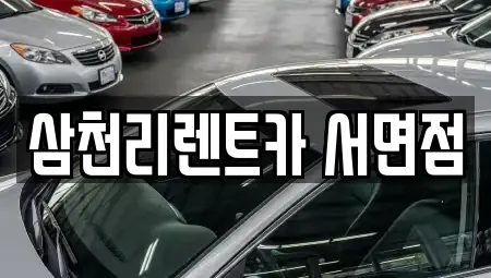 부산광역시 부산진구 부전동 렌트카 전문 삼천리렌트카 서면점