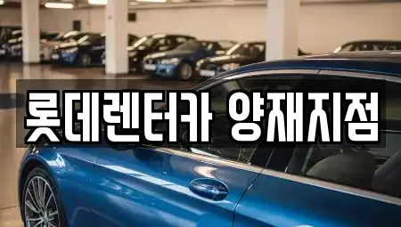 서울 서초구 렌트카 전문 롯데렌터카 양재지점