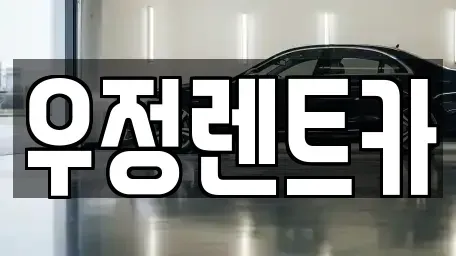서울특별시 강동구 명일동 단기렌트카 전문 우정렌트카