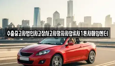 서울특별시 도봉구 도봉동 중고차매입 전문 수출중고차법인차고장사고차망자차압류차1톤차매입센터