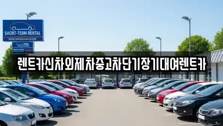 서울특별시 중구 저동1가 렌트카 전문 렌트카신차외제차중고차단기장기대여렌트카