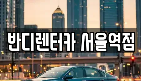 서울특별시 중구 중림동 렌트카 전문 반디렌터카 서울역점