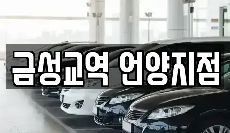 울산광역시 울주군 삼동면 렌트카 전문 금성교역 언양지점