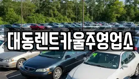 울산광역시 울주군 온양읍 렌트카 전문 대동렌트카울주영업소