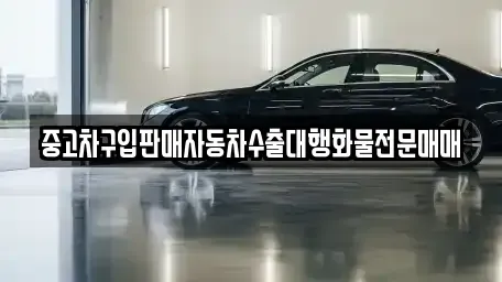 인천 남동구 도림동 중고차매매 전문 중고차구입판매자동차수출대행화물전문매매