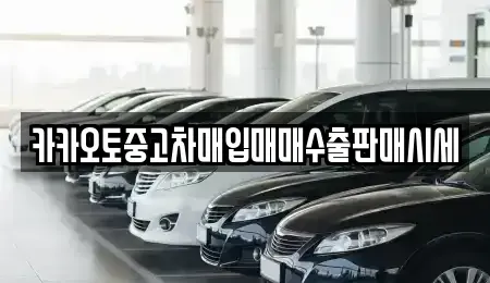 인천 동구 만석동 중고차매입 전문 카카오토중고차매입매매수출판매시세