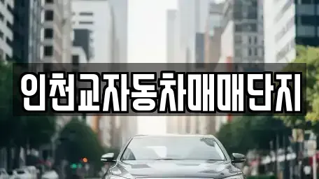인천 동구 중고차 전문 인천교자동차매매단지