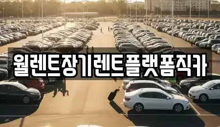 인천 서구 가좌동 장기렌트카 전문 월렌트장기렌트플랫폼직카