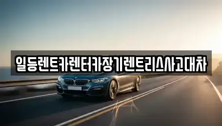 인천광역시 남동구 고잔동 렌트카 전문 일등렌트카렌터카장기렌트리스사고대차