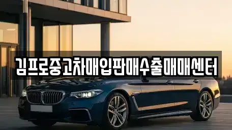 전남 여수시 남산동 중고차매입 전문 김프로중고차매입판매수출매매센터