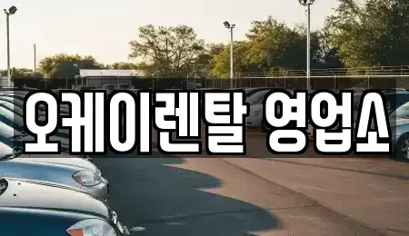 전라남도 장흥군 장흥읍 렌트카 전문 오케이렌탈 영업소