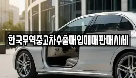 전라남도 장흥군 장흥읍 중고차매입 전문 한국무역중고차수출매입매매판매시세