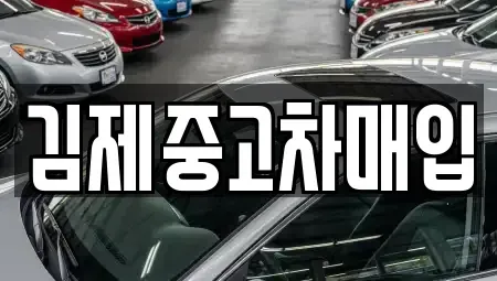 전북 완주군 이서면 중고차매입 전문 김제중고차매입