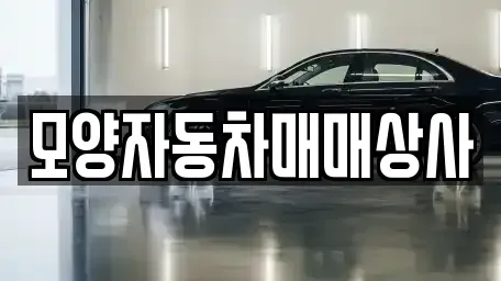 전북특별자치도 고창군 아산면 중고차 전문 모양자동차매매상사