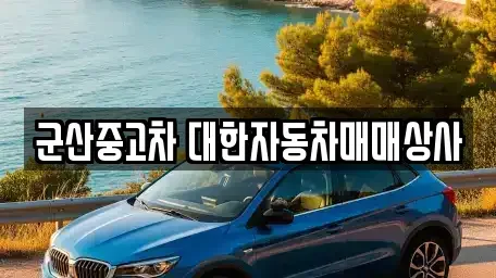 전북특별자치도 군산시 사정동 중고차 전문 군산중고차 대한자동차매매상사