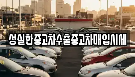 전북특별자치도 군산시 사정동 중고차 전문 성실한중고차수출중고차매입시세