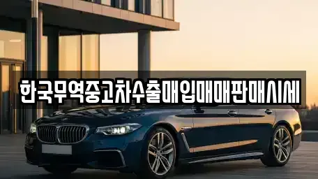 전북특별자치도 정읍시 과교동 중고차매입 전문 한국무역중고차수출매입매매판매시세