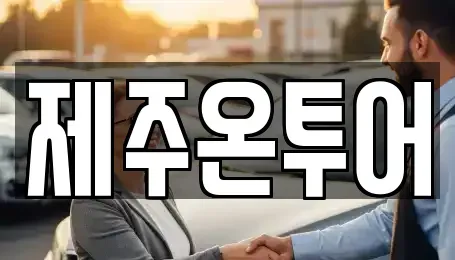제주특별자치도 제주시 이도일동 렌트카 전문 제주온투어