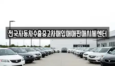 충남 논산시 내동 중고차매입 전문 전국자동차수출중고차매입매매판매시세센터