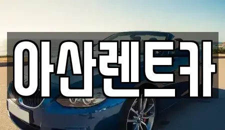 충남 아산시 염치읍 렌트카 전문 아산렌트카