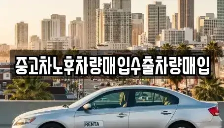 충북 청주시 흥덕구 수의동 중고차매입 전문 중고차노후차량매입수출차량매입