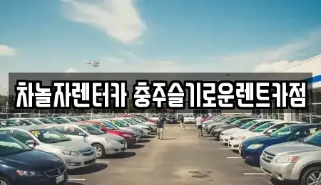 충북 충주시 충의동 렌트카 전문 차놀자렌터카 충주슬기로운렌트카점