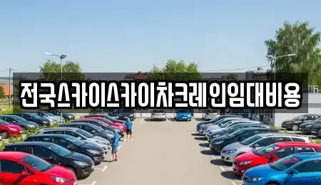 충청남도 예산군 광시면 중고차 전문 전국스카이스카이차크레인임대비용