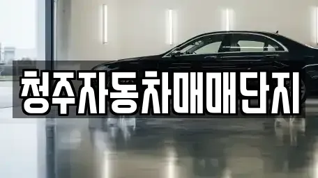 충청북도 청주시 청원구 오동동 중고차매매 전문 청주자동차매매단지